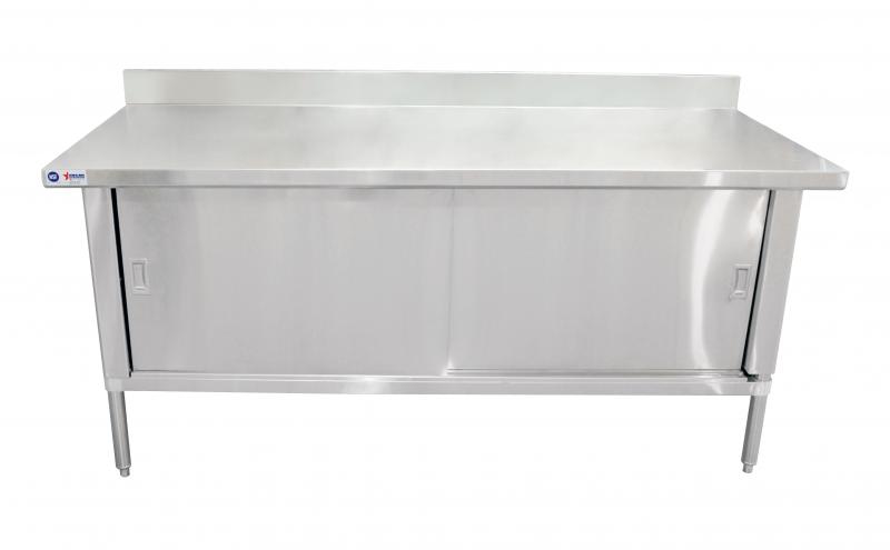 30� x 72� 304 Stainless Steel Knock-down Worktable with 4� Backsplash 1 30� x 72� 304 Stainless Steel Knock-down Worktable with 4� Backsplash